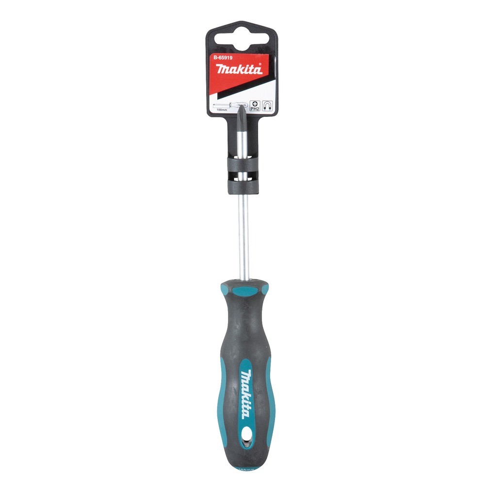 ไขควงหัวแม่เหล็ก Makita B 65919 PH2 ยาว 100 มม 