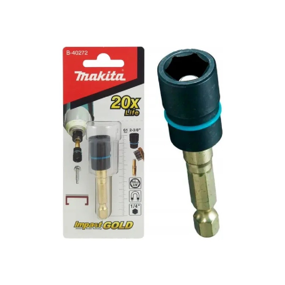 บล็อกแม่เหล็กขันน็อต Makita B 40272 Impact Gold ขนาด 9 6  3 8 นิ้ว  ×61 มม 