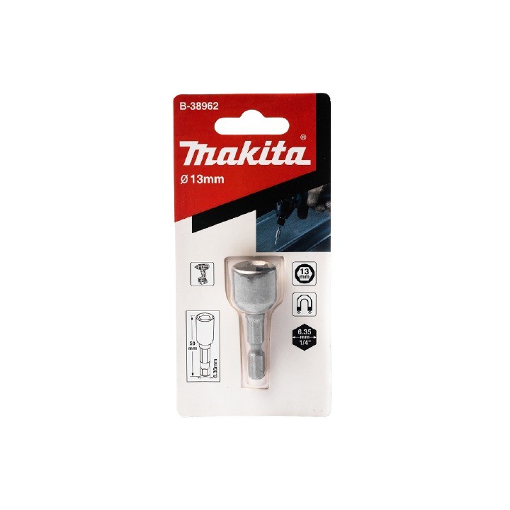บล็อกแม่เหล็กขันน็อต Makita B 38962 ขนาด M8 13×50 มม 