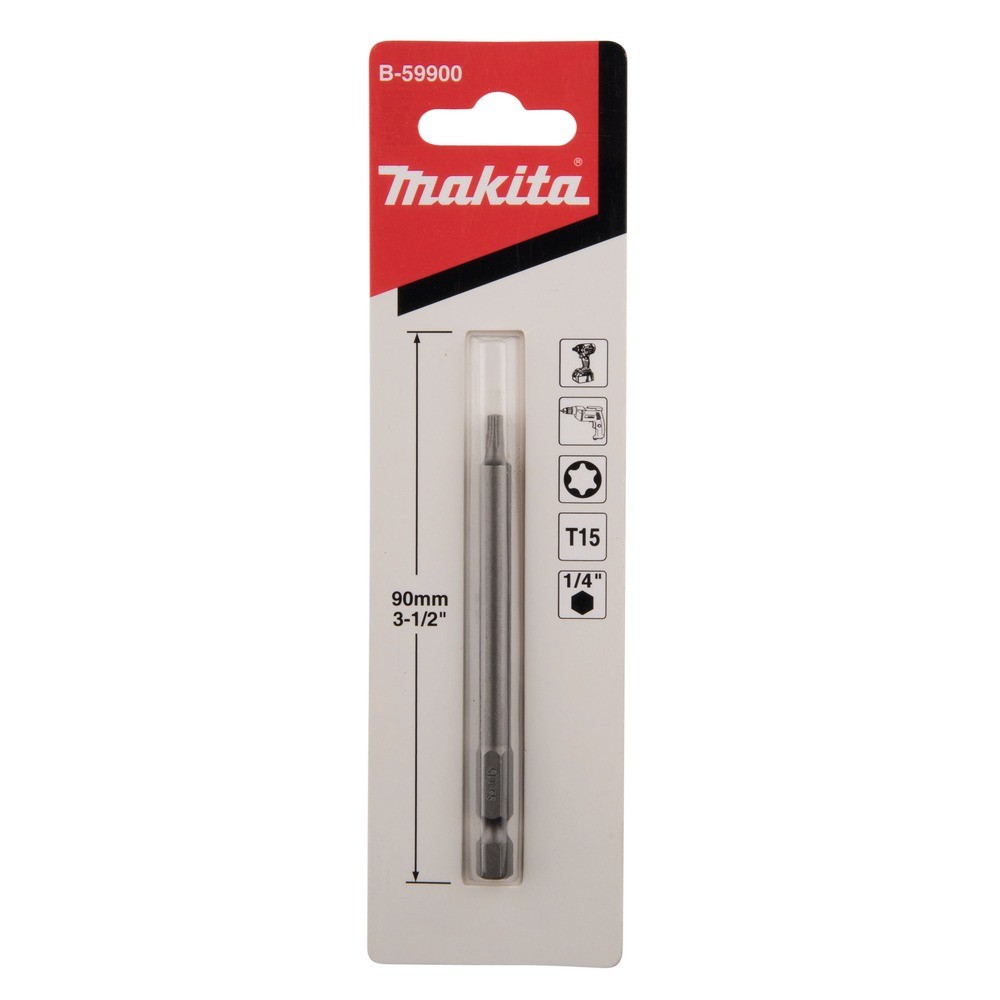 ดอกไขควง Torx Makita B 59900 ขนาด T15×90 มม  E Form 