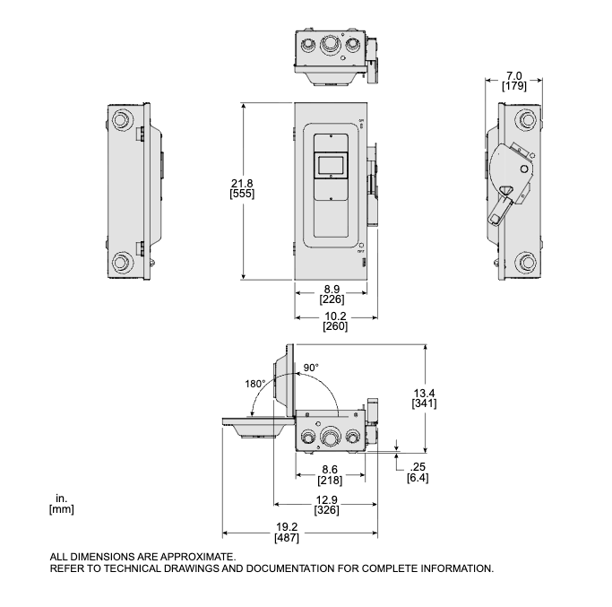 ตู้สแควร์ดี เซฟตี้สวิตช์ SCHNEIDER VHU363 แบบไม่มีฟิวส์ Type 1 100A 600V