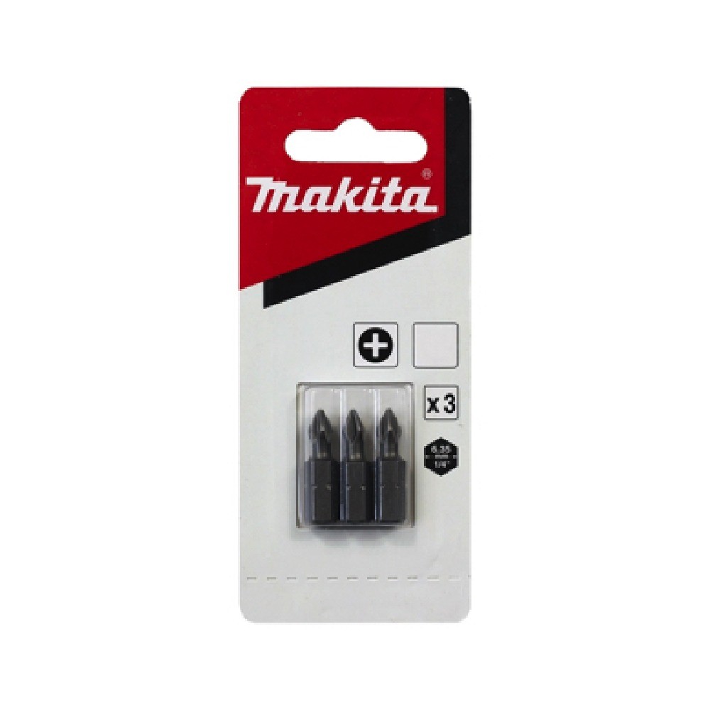 ชุดดอกไขควงแฉก Makita B 23450 ขนาด PH1×25 มม  C Form  3 ชิ้น ชุด 