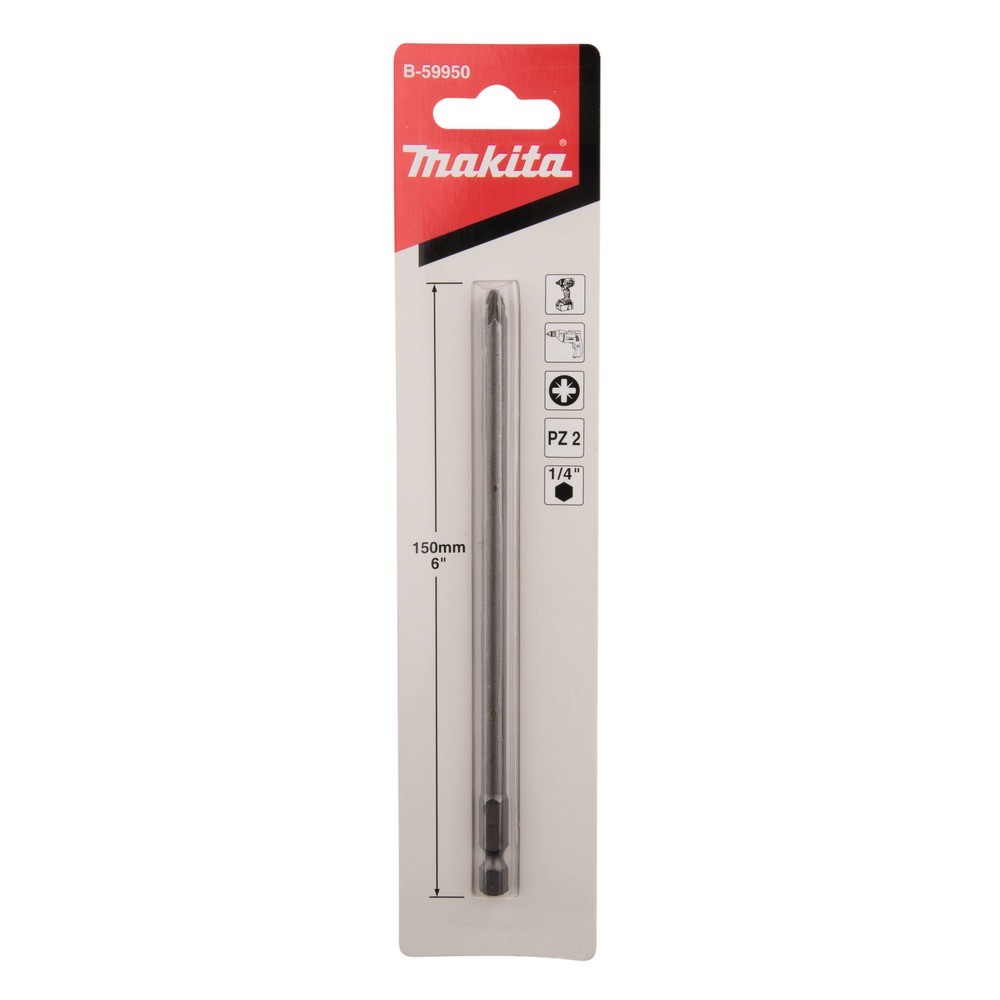 ดอกไขควง Pozidriv Makita B 59950 ขนาด PZ2×150 มม  E Form