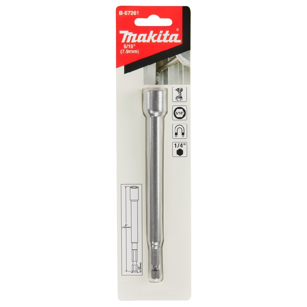 บล็อกแม่เหล็กขันน็อต Makita B 57261 ขนาด 5 16×6 มม  E Form