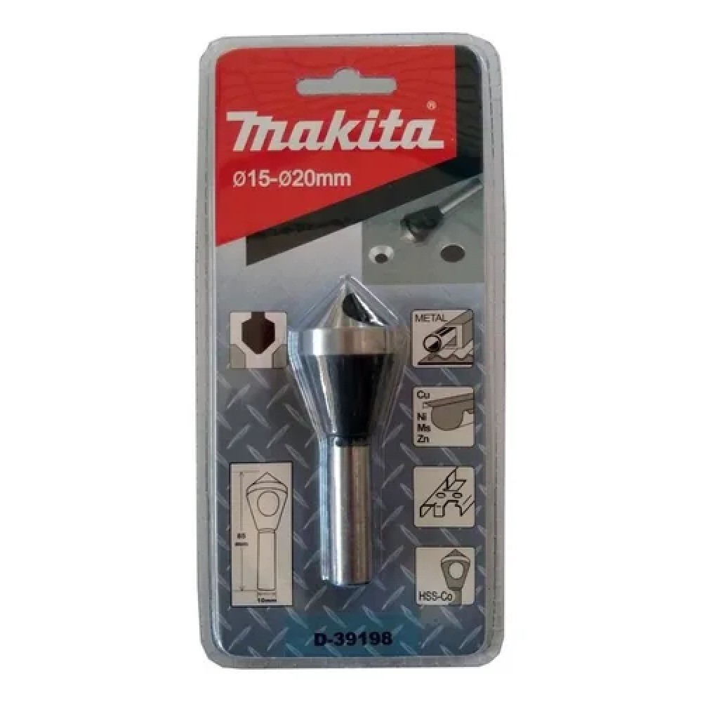 ดอกเคาน์เตอร์ซิงค์เจาะเอียง Makita D 39198 ขนาด 15–20×85 มม 