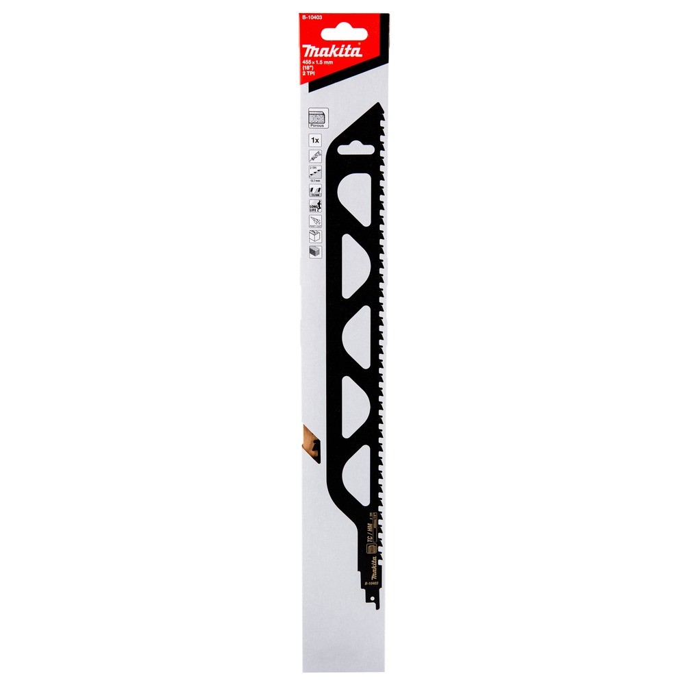 ใบเลื่อยชัก Makita B 10403 สำหรับ Poroton ขนาด 455×1 5 มม  2 TPI