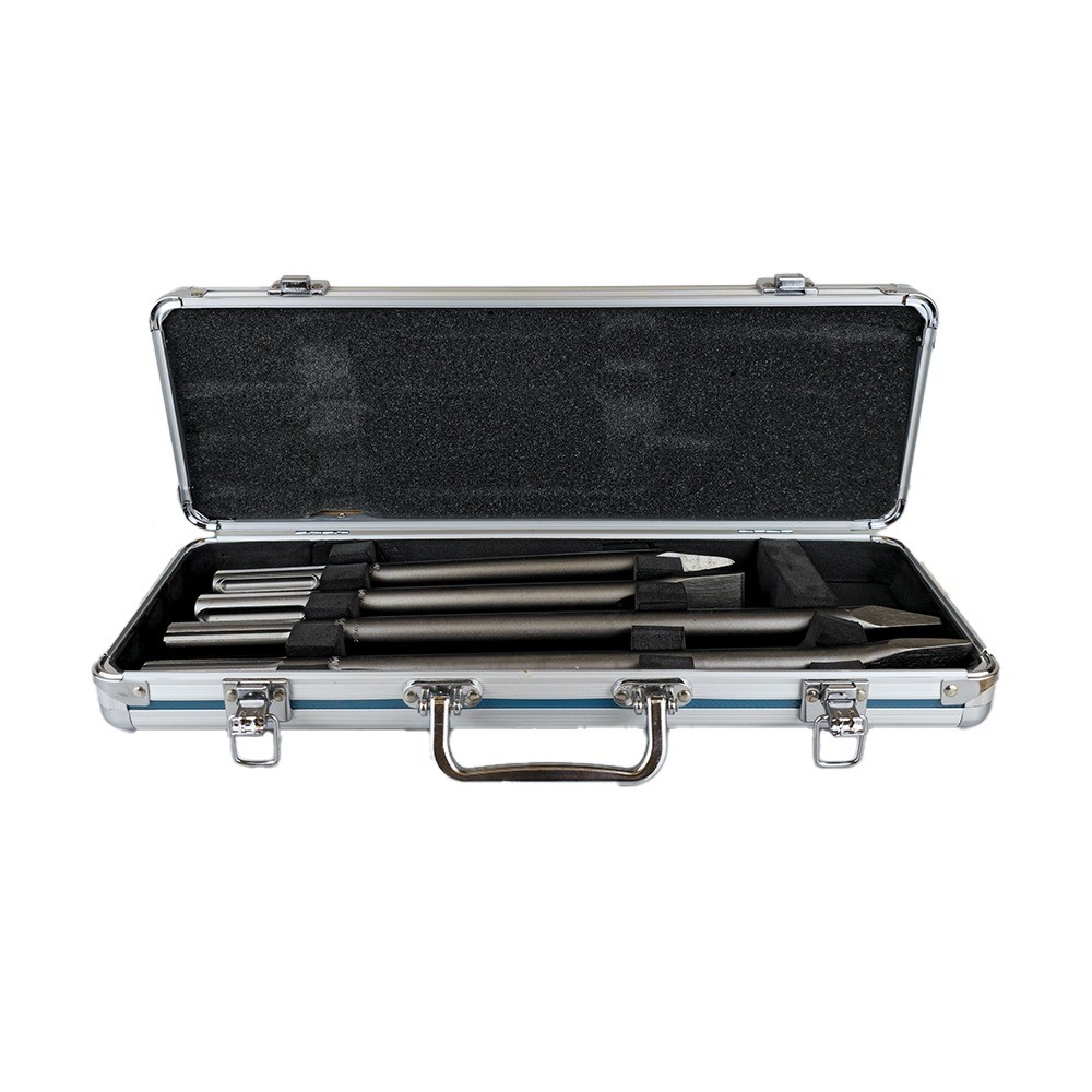 ชุดดอกสกัด SDS MAX Makita D 42167 ขนาด 4 ดอก ชุด พร้อมกล่องอลูมิเนียม  สีน้ำเงิน 