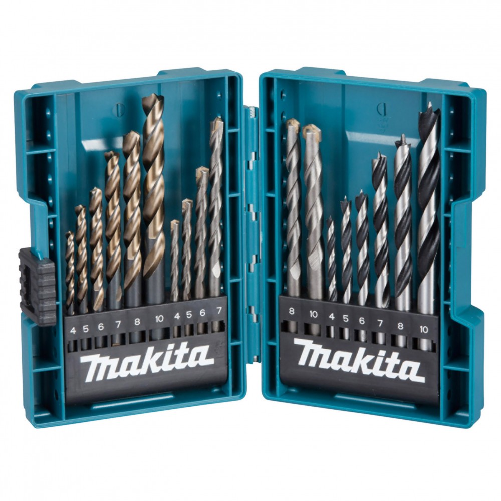 ชุดดอกสว่านเจาะปูน TCT ก้านตรง MAKITA รุ่น B 49432 จำนวน 18 ดอก ชุด