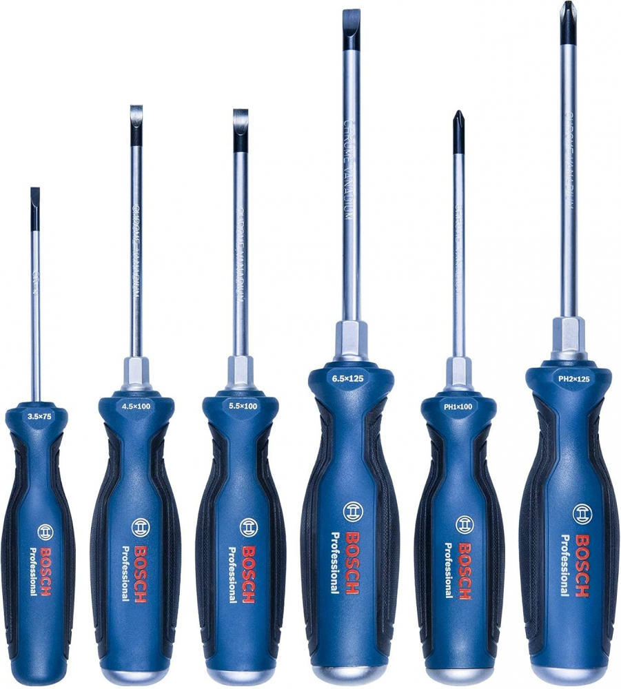ชุดดอกไขควง BOSCH 1 600 A01 6BF SL PH ชุด 6 ชิ้น