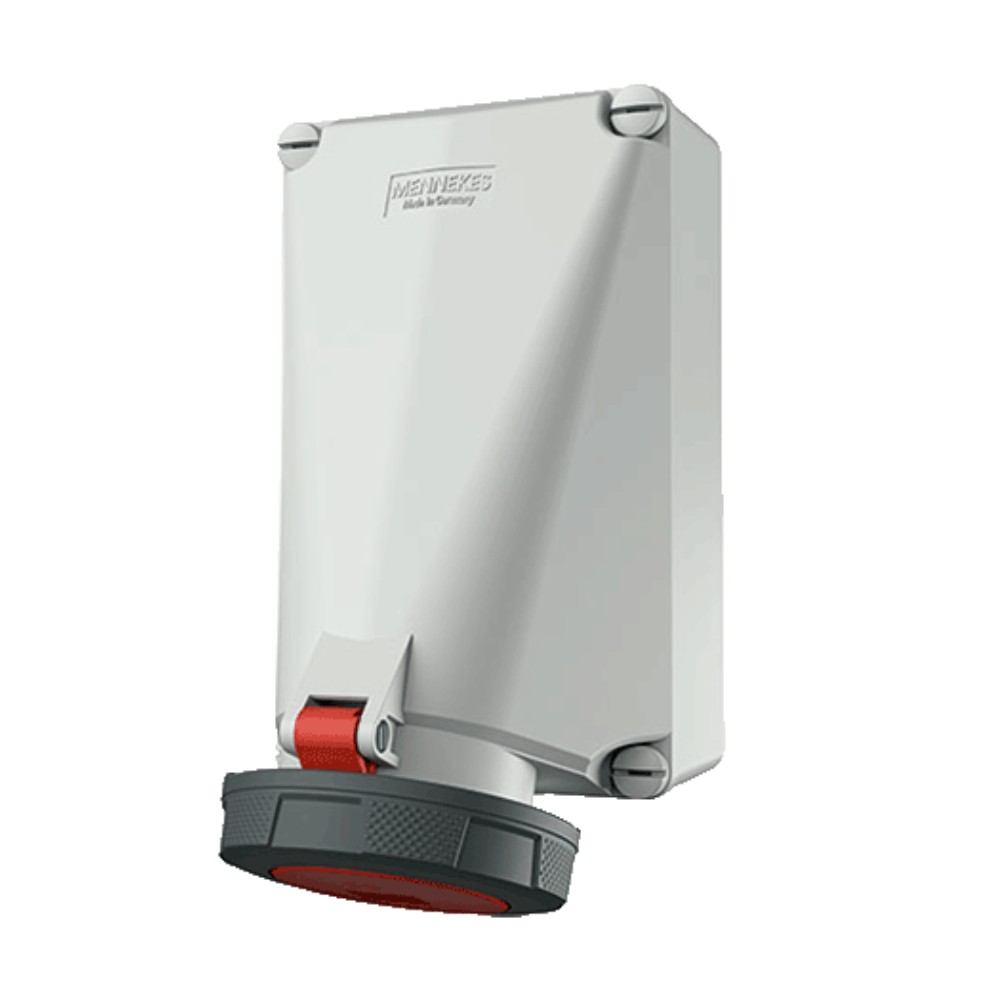 ปลั๊กตัวเมียติดผนัง MENNEKES 139 กระแส 125A ประเภทขั้ว 4P  3P E  IP67 แรงดัน 400V