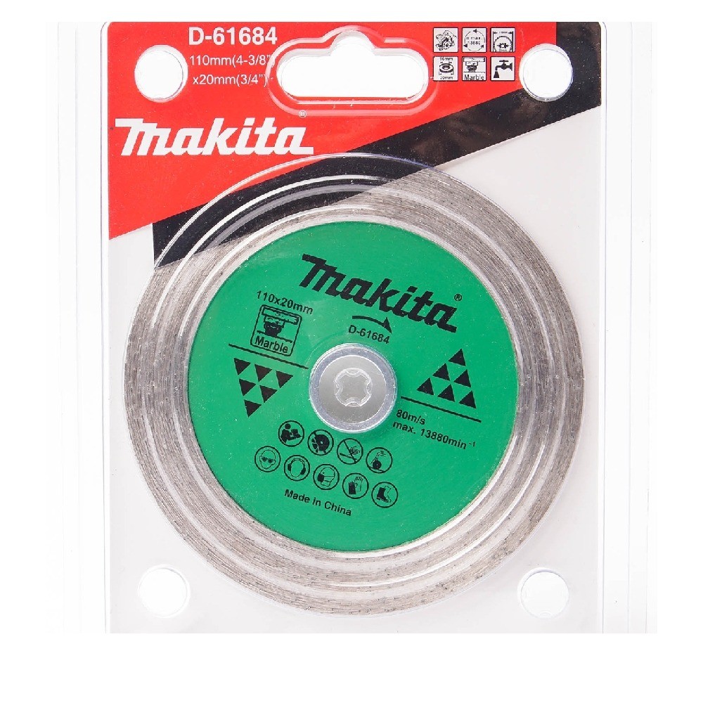 ใบเพชรเรียบตัดหินอ่อน MAKITA D 61684 ขนาด 100×1 5×5 มม 