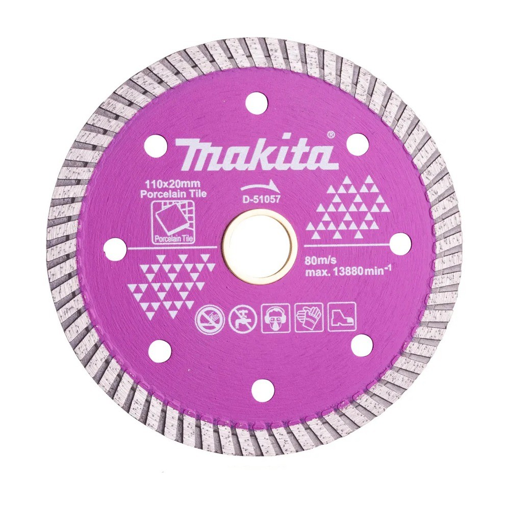 ใบเพชรตัดกระจก MAKITA D 51057 ขนาด 110×1 3×8×20 มม 