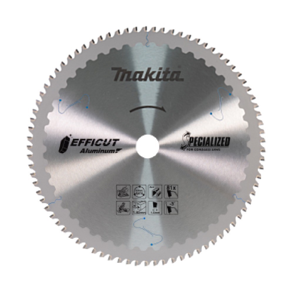 ใบเลื่อยวงเดือน TCT EFFICUT ตัดอะลูมิเนียม MAKITA E 13281 ขนาด 305×25 4 มม  81 ฟัน