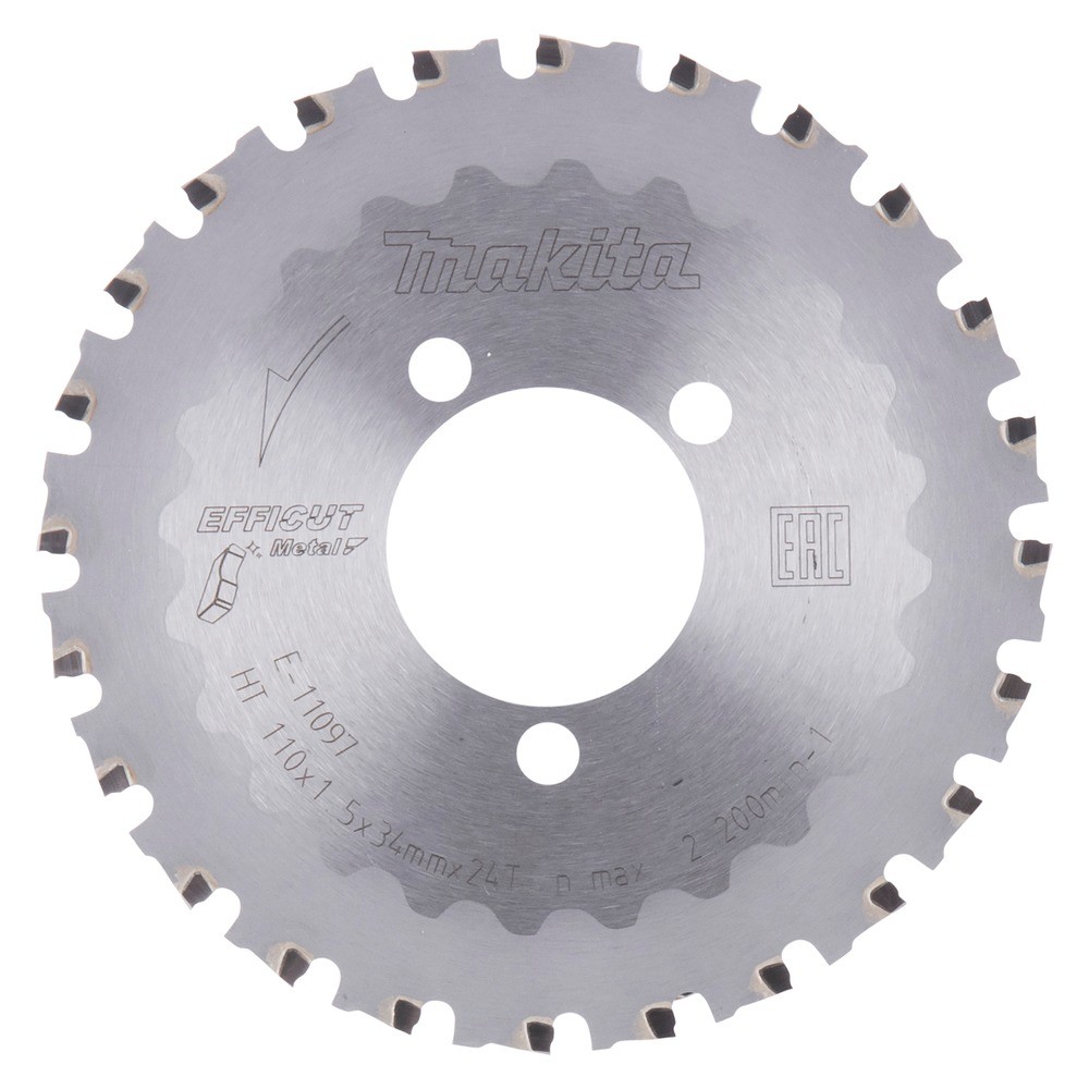 ใบเลื่อยวงเดือน TCT ตัดโลหะ MAKITA E 11097 ขนาด 110 มม  24 ฟัน