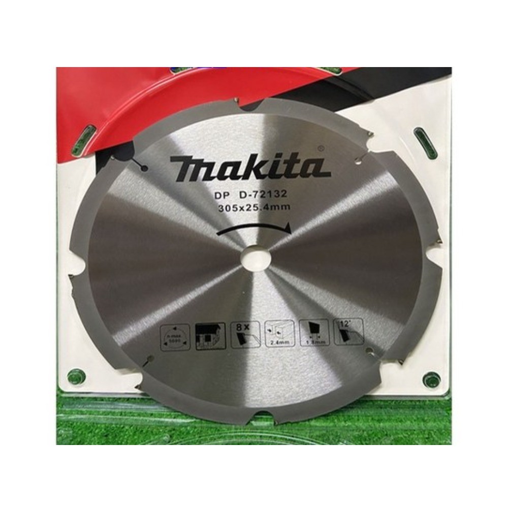 ใบเลื่อยวงเดือน PCD ตัดไฟเบอร์ซีเมนต์ MAKITA D 72132 ขนาด 305×25 4 มม  8 ฟัน