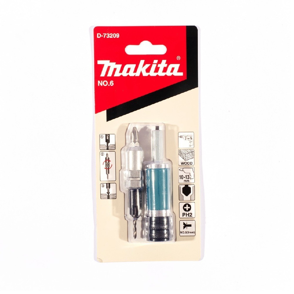 ดอกสว่านพร้อมดอกไขควง MAKITA D 73209 ขนาด 6 มม 