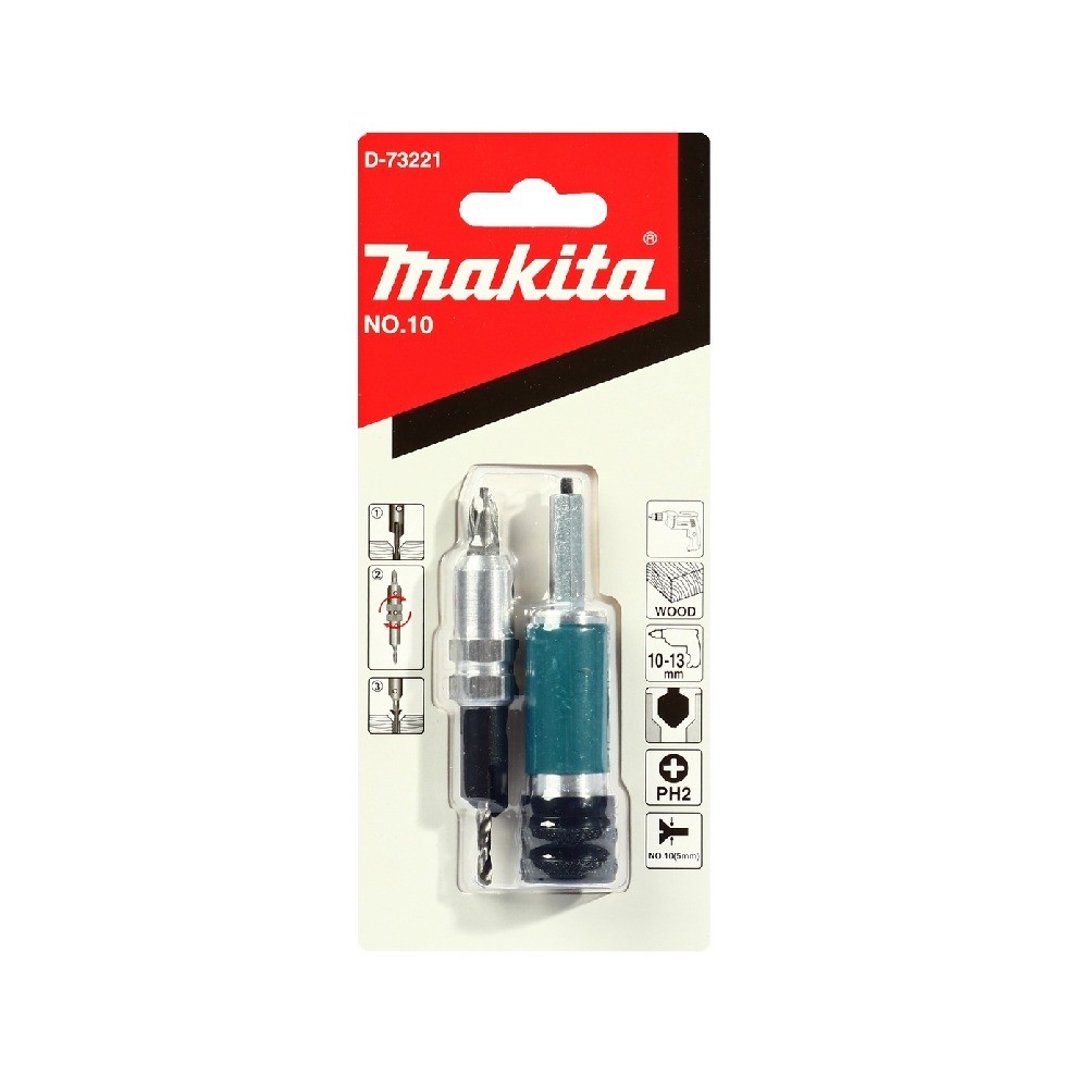 ดอกสว่านพร้อมดอกไขควง MAKITA D 73215 ขนาด 8 มม 