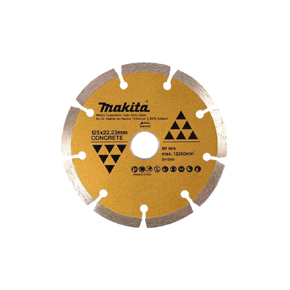 ใบเพชรตัดปูนแบบร่อง MAKITA A 84115 ขนาด 125×1 9×7×22 23 มม 