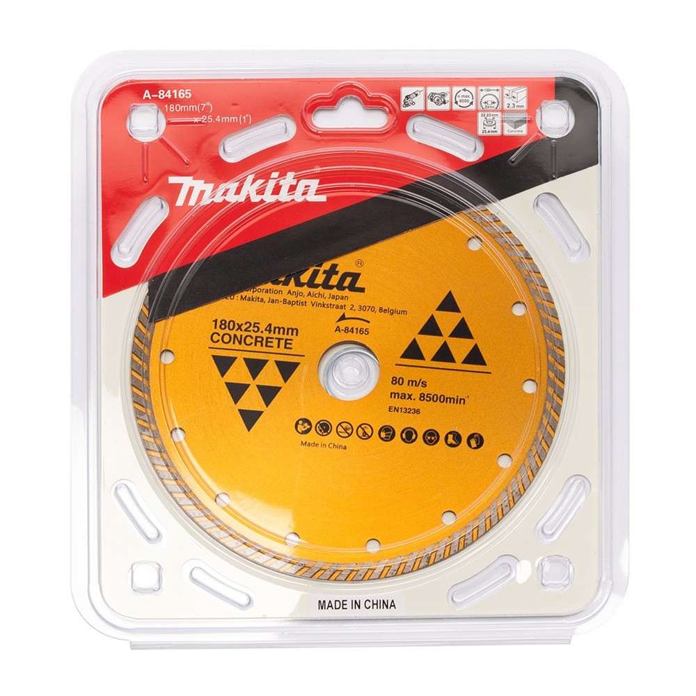 ใบเพชรตัดปูนแบบซี่ MAKITA A 84165 ขนาด 180×2 3×7×25 4 มม 