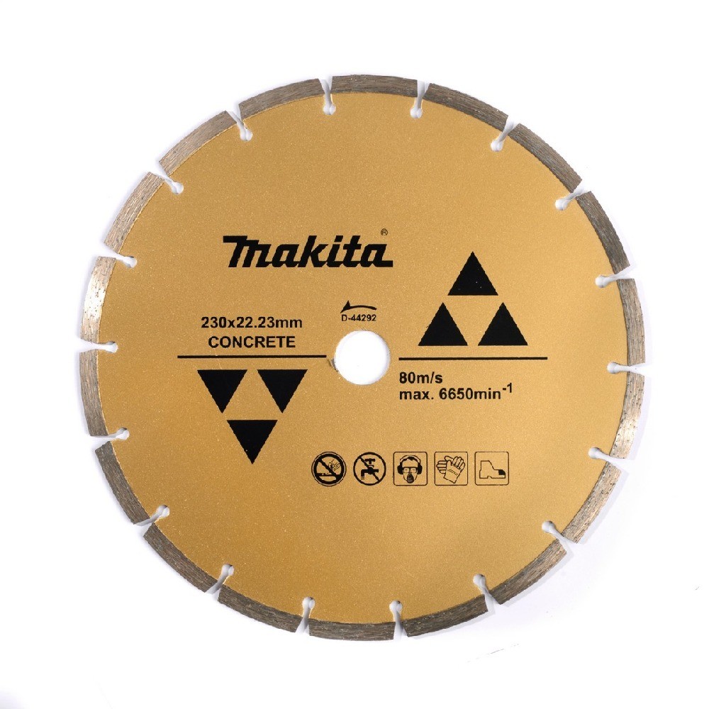 ใบเพชรตัดปูนแบบร่อง MAKITA D 37580 ขนาด 230×2 6×7×22 23 มม 