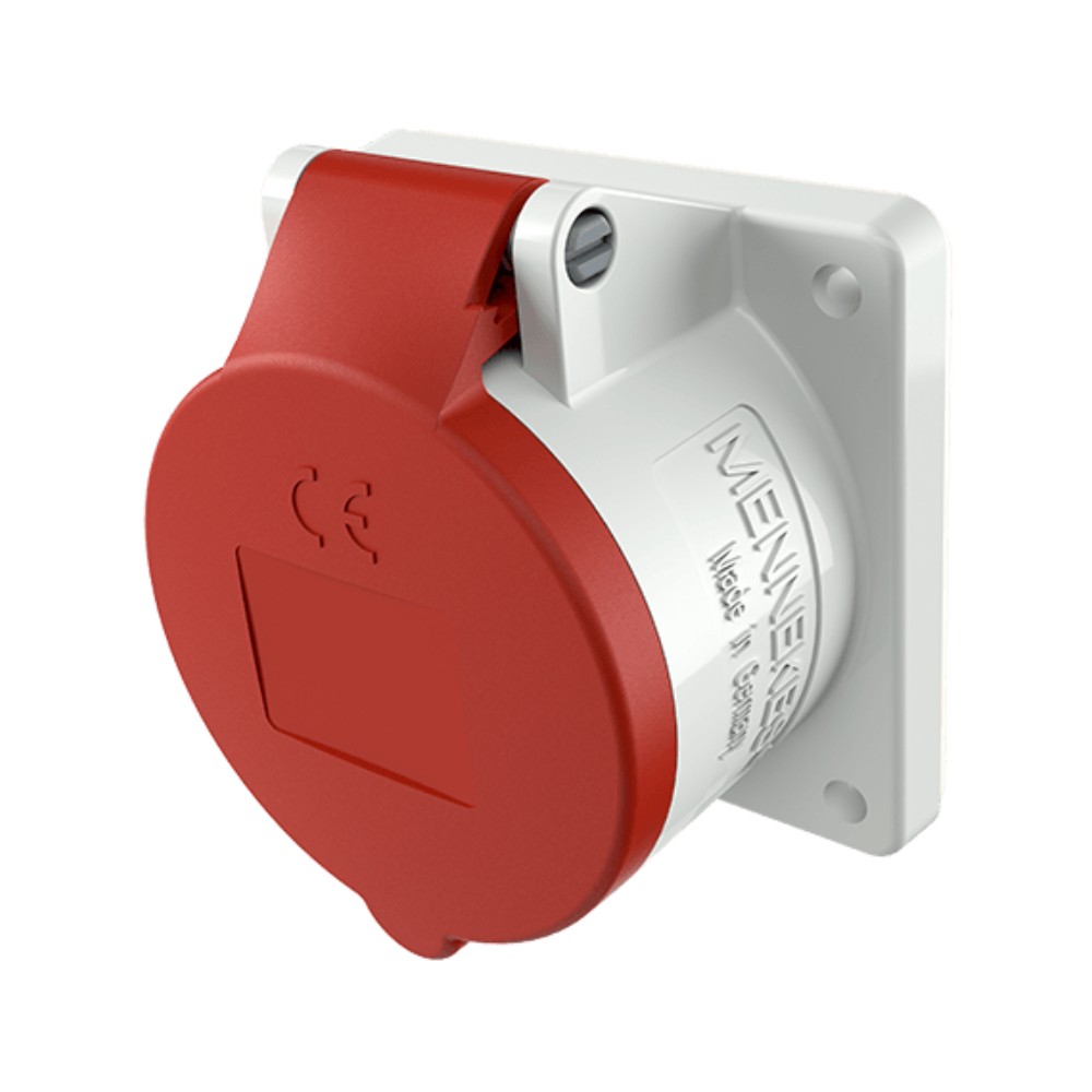 ปลั๊กตัวเมียฝัง MENNEKES 1674 CEE แบบฝังตรง กระแส 16A ประเภทขั้ว 4P IP44 แรงดัน 400V
