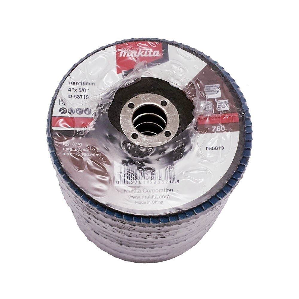 กระดาษทรายซ้อนเฉียง Z60 ใยไฟเบอร์ MAKITA D 63719 ขนาด 4 นิ้ว