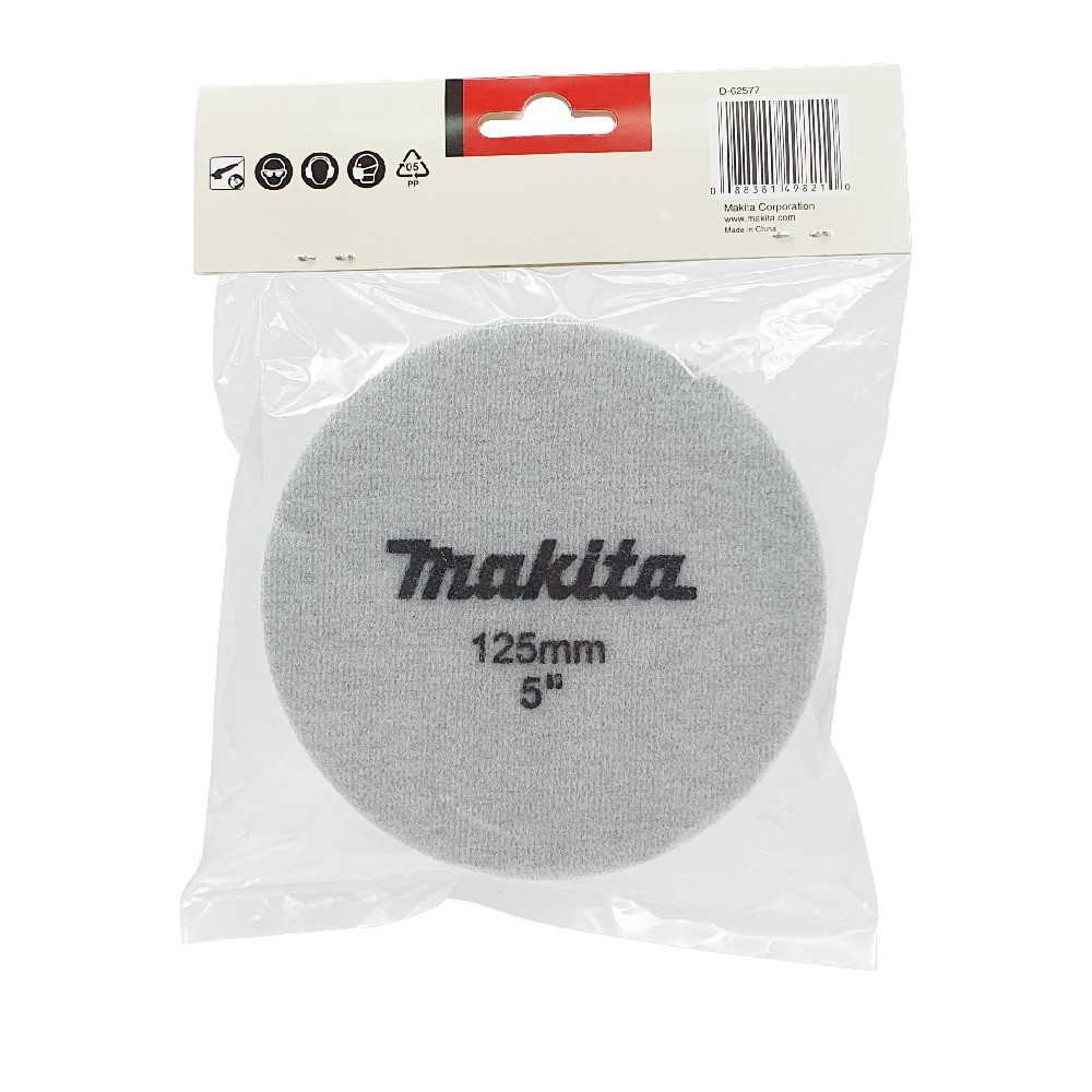 ฟองน้ำขัดผิวแบบเรียบละเอียด  Fine  MAKITA D 62577 ขนาด 125 มม 