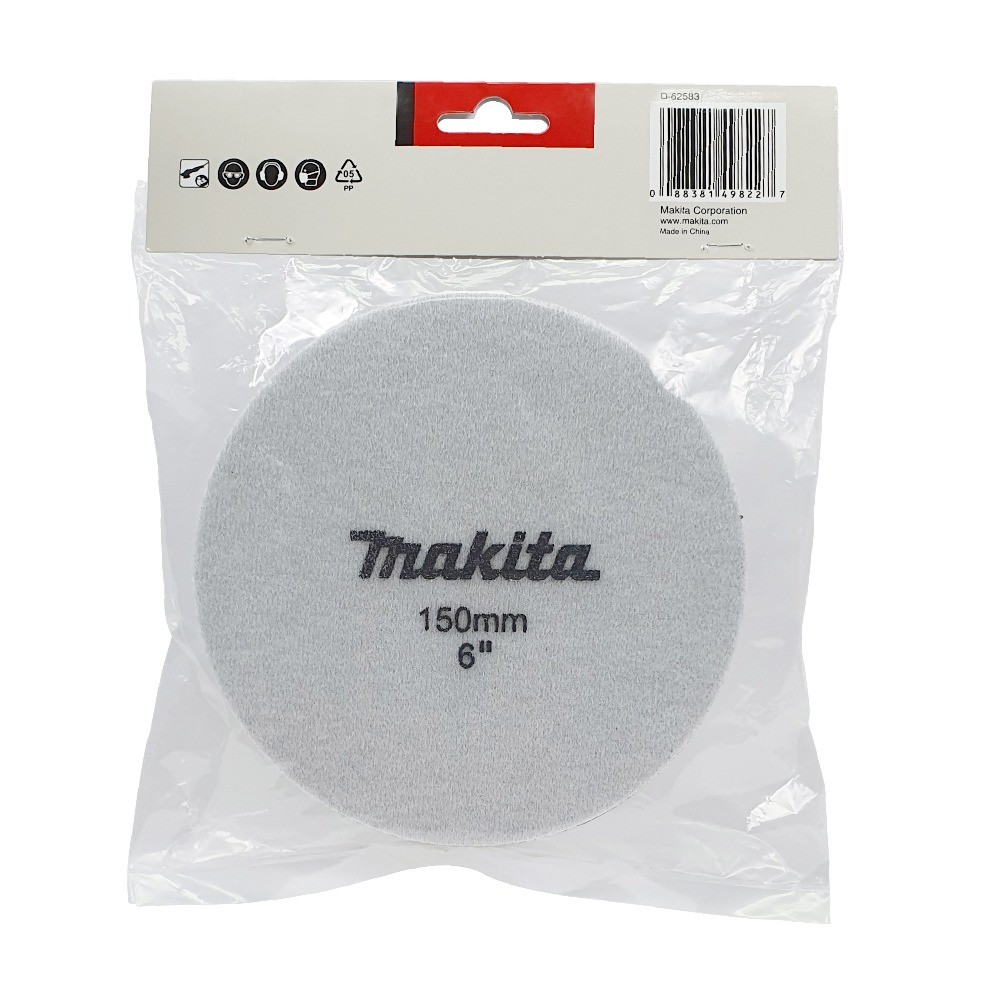 ฟองน้ำขัดผิวแบบเรียบละเอียด  Fine  MAKITA D 62583 ขนาด 150 มม 