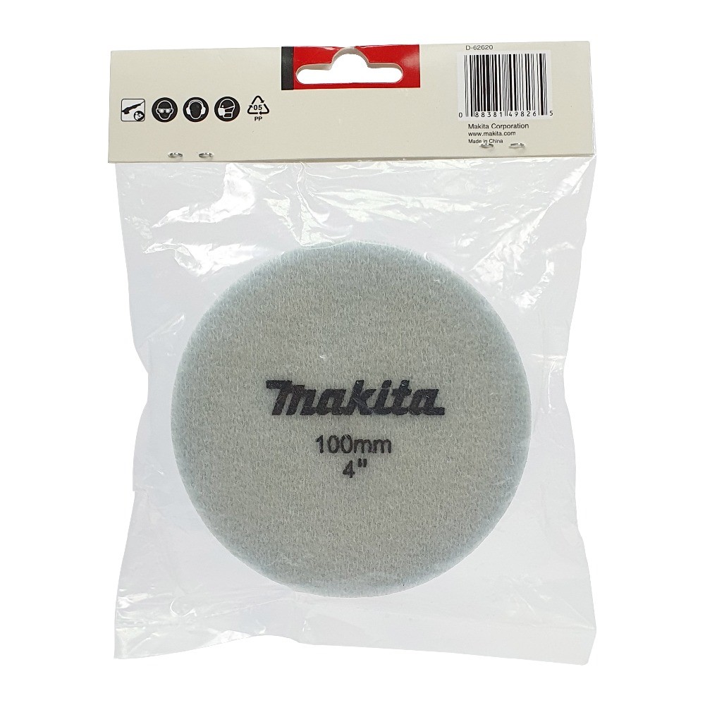 ฟองน้ำขัดผิวแบบลอนปานกลาง  Medium  MAKITA D 62620 ขนาด 100 มม 