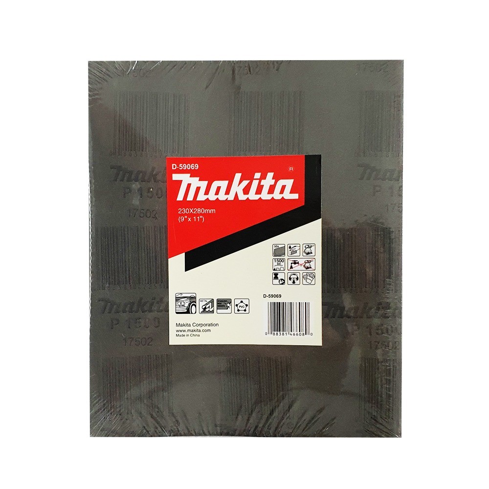 กระดาษทรายกันน้ำ 1500 MAKITA D 59069 ขนาด 230×280 มม 