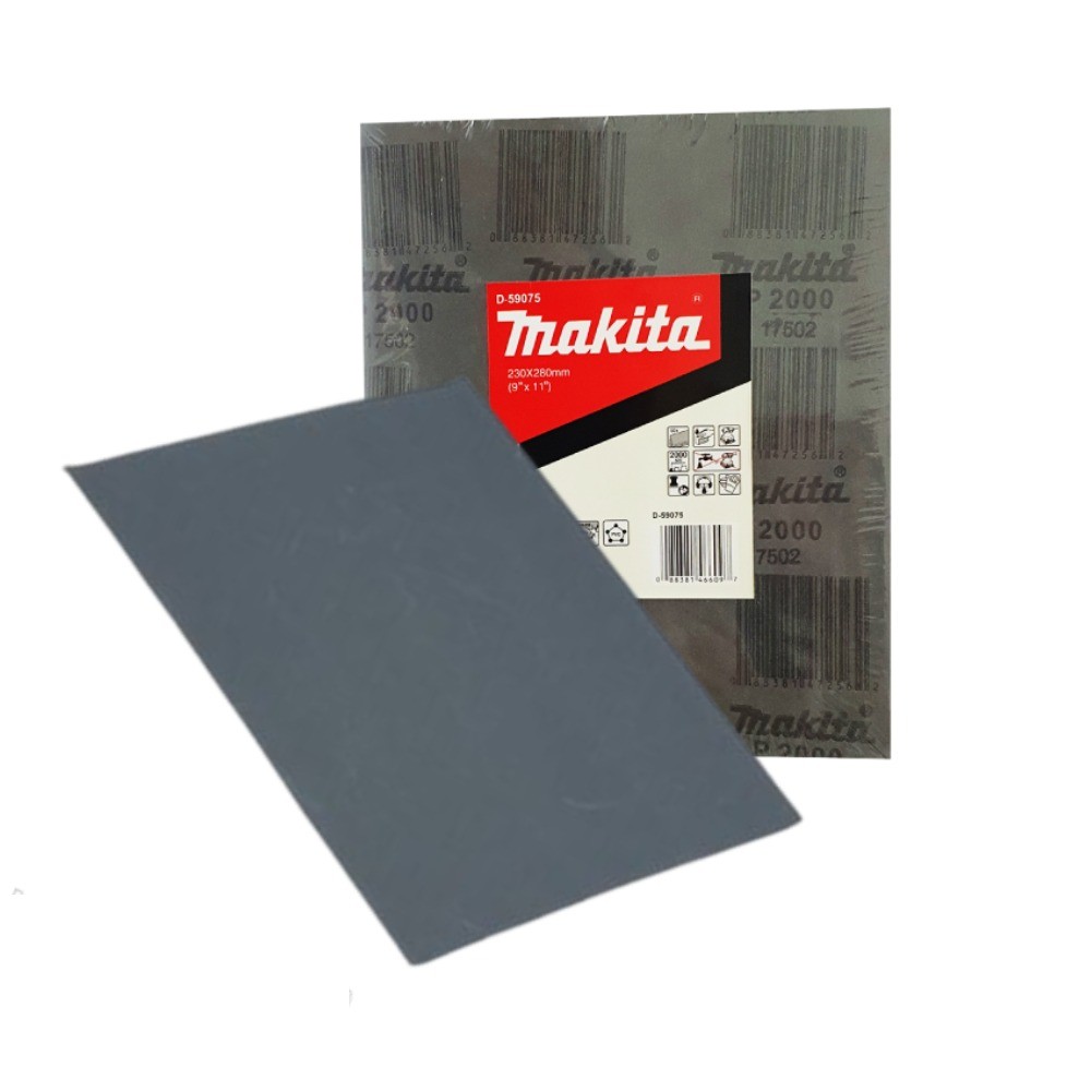 กระดาษทรายกันน้ำ 2000 MAKITA D 59075 ขนาด 230×280 มม 