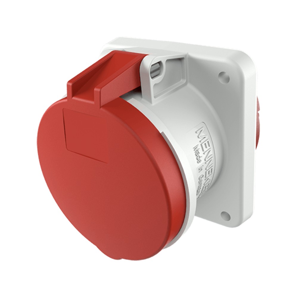 ปลั๊กตัวเมียฝัง MENNEKES 1248A CEE แบบฝังตรง กระแส 63A ประเภทขั้ว 4P IP44 แรงดัน 400V