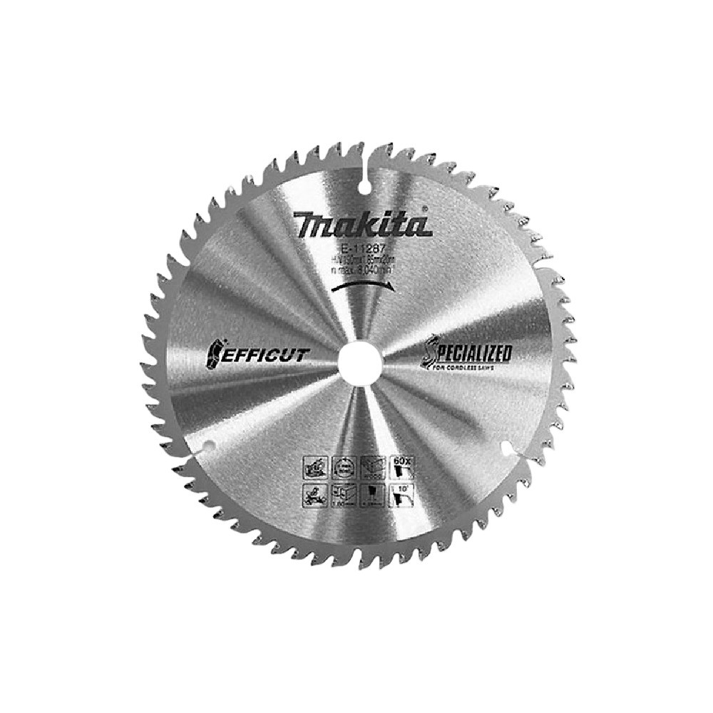 ใบเลื่อยวงเดือน TCT EFFICUT MAKITA รุ่น E 11287 ขนาด 190×20 มม  60 ฟัน