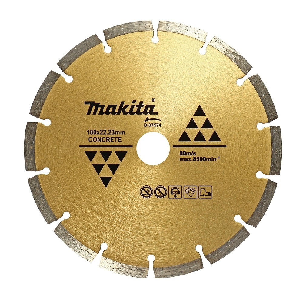 ใบตัดเพชรตัดแห้งแบบเซกเมนต์ MAKITA D 44286 ขนาด 180×2 2×7×22 23 มม 