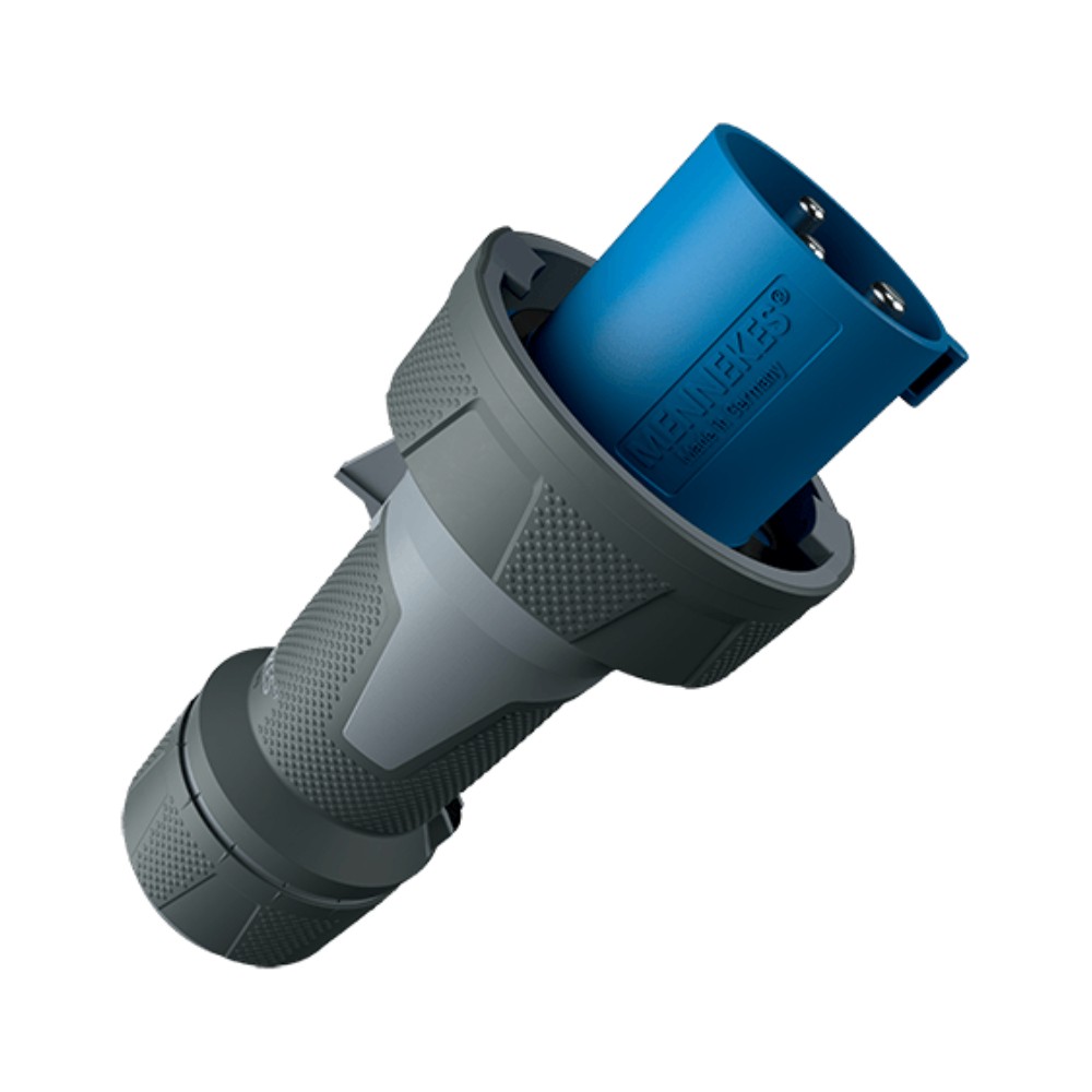 พาวเวอร์ปลั๊กตัวผู้ MENNEKES 13202 PowerTOP Xtra R ชนิดกันน้ำ กระแส 63A ประเภทขั้ว 3P  2P E  IP67 แรงดัน 230V