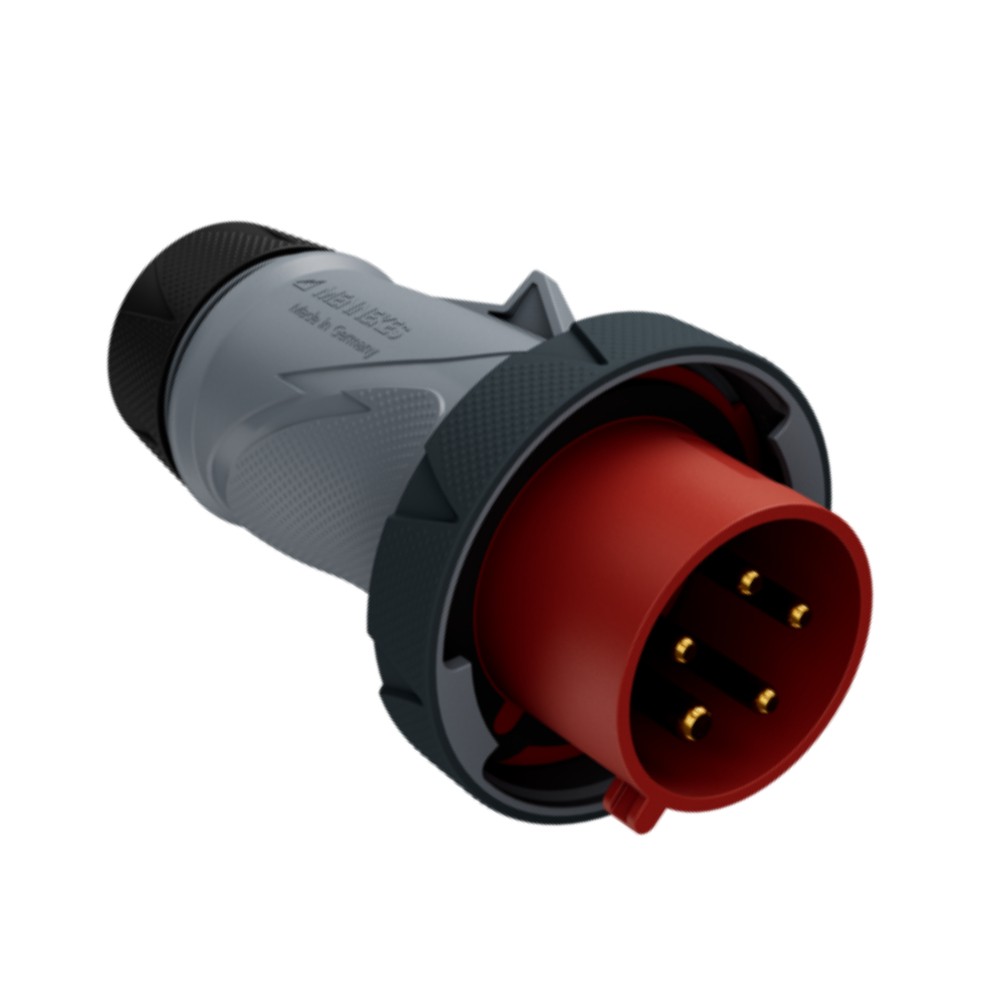 พาวเวอร์ปลั๊กตัวผู้ MENNEKES 13629  3002  PowerTOP Xtra ระบบสกรู ชนิดกันน้ำ กระแส 32A ประเภทขั้ว 5P  3P N E  IP67 IP69 แรงดัน 400V