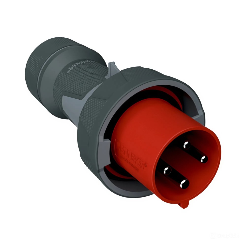 พาวเวอร์ปลั๊กตัวผู้ MENNEKES 13225 PowerTOP Xtra R ชนิดกันน้ำ กระแส 125A ประเภทขั้ว 5P  3P N E  IP67 แรงดัน 400V
