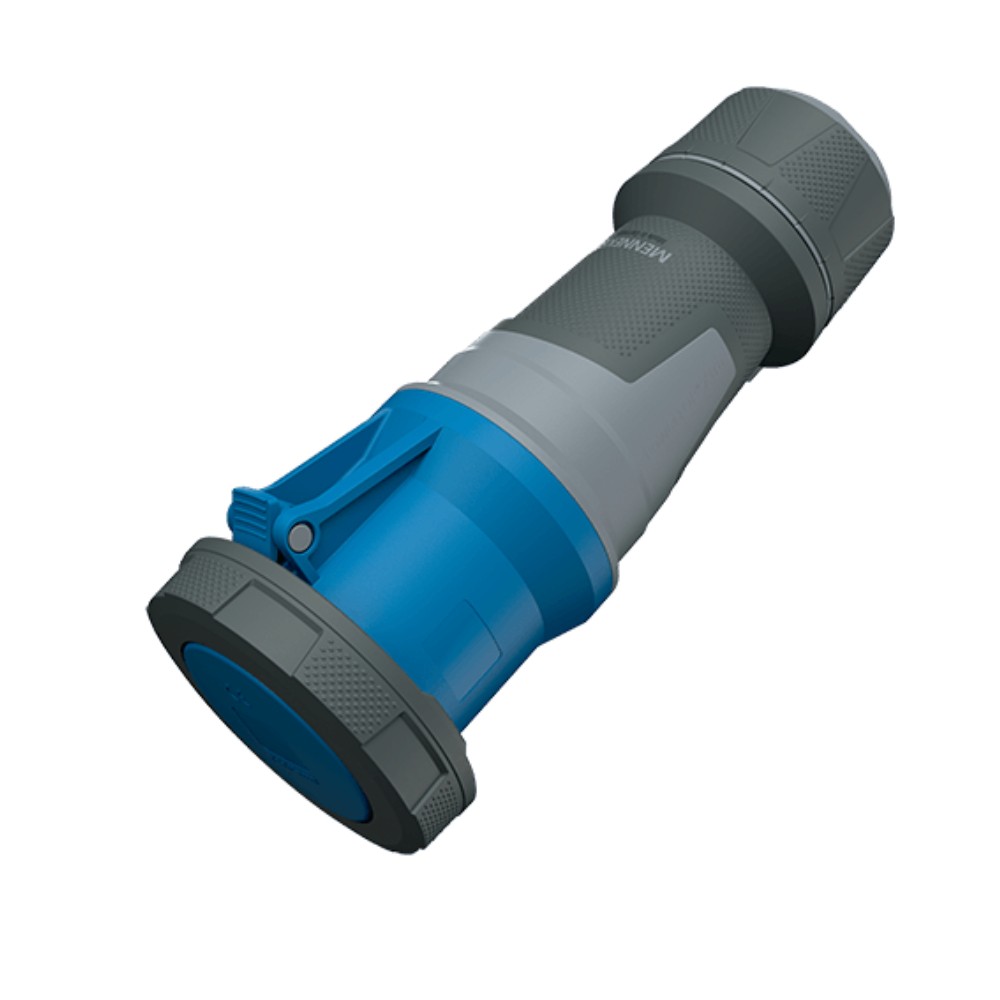 พาวเวอร์ปลั๊กตัวเมียกลางทาง MENNEKES 14202 PowerTOP Xtra กันน้ำ กระแส 63A ประเภทขั้ว 3P  2P E  IP67 แรงดัน 230V