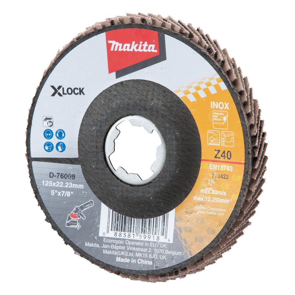 กระดาษทรายซ้อน Flap Disc Z40 MAKITA D 76009 ขนาด 125 มม 