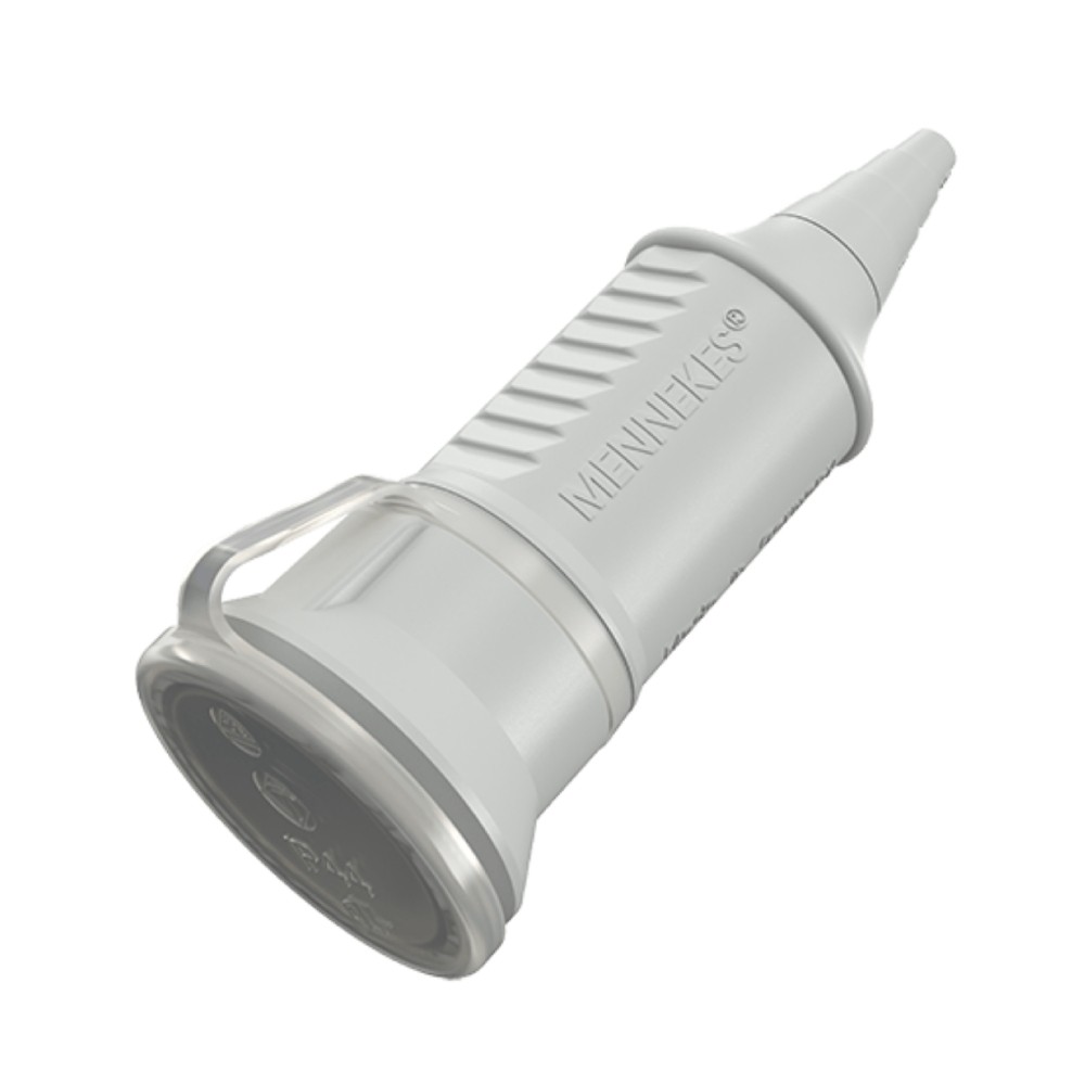 พาวเวอร์ปลั๊กตัวเมียกลางทาง MENNEKES 10751 แบบ Schuko กระแส 16A ประเภทขั้ว  2P E  แรงดัน 230V IP44 สีเทา