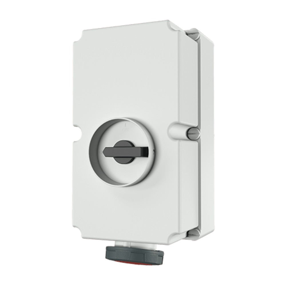 พาวเวอร์ปลั๊กตัวเมียติดผนัง MENNEKES 5692A CEE พร้อมสวิตช์และ DUO interlock  X CONTACT กระแส 125A ประเภทขั้ว 5P  3P N E  IP67 แรงดัน 400V