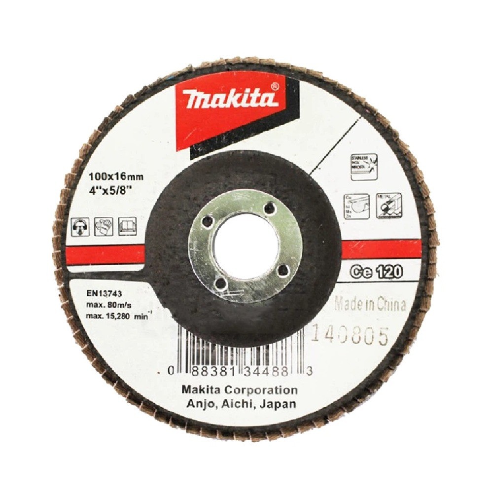 กระดาษทรายซ้อนเรียบ Ce120 ใยไฟเบอร์ MAKITA D 28444 ขนาด 4 นิ้ว
