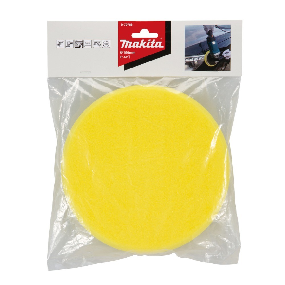 ฟองน้ำขัดผิว Low Repulsion MAKITA D 70786 ขนาด 190 มม 