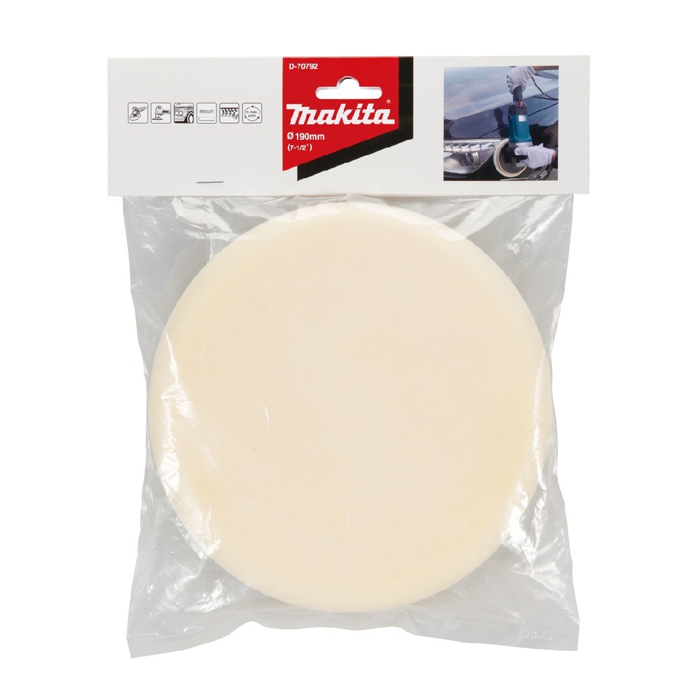 ฟองน้ำขัดผิว Low Repulsion MAKITA D 70792 ขนาด 190 มม 
