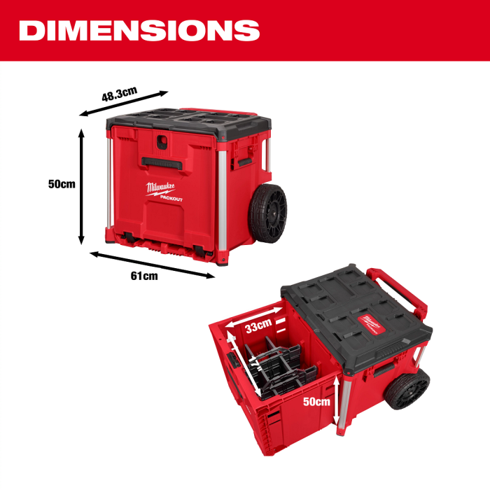 กล่องเครื่องมือ MILWAUKEE 48 22 8420 PACKOUT แบบลิ้นชัก