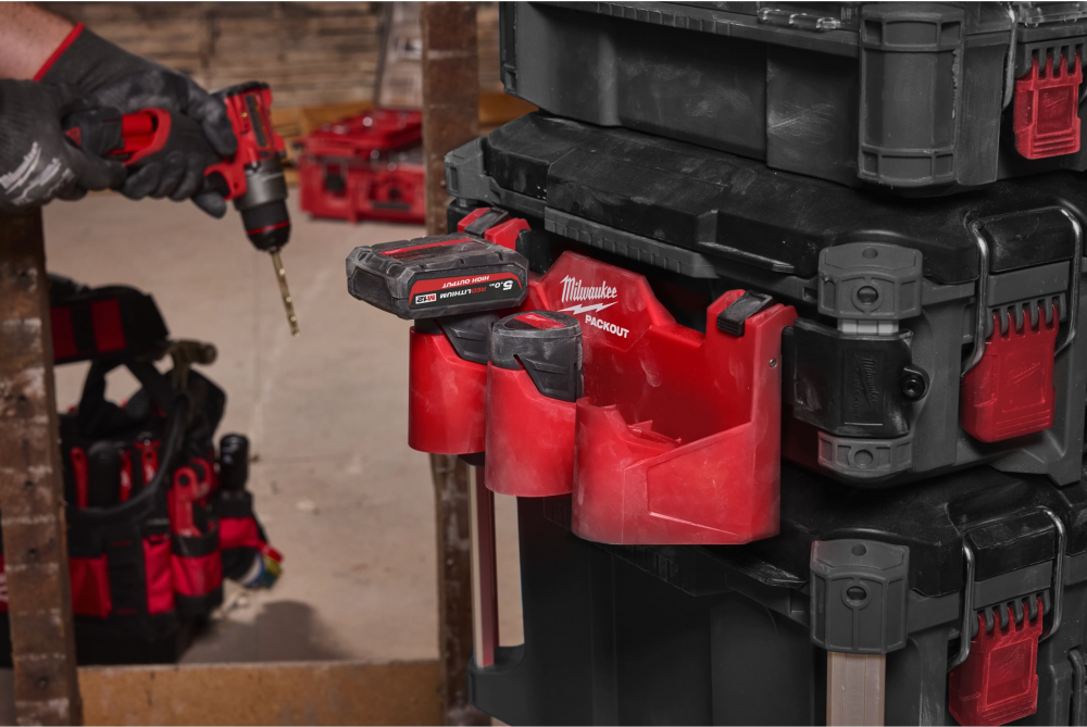 กล่องใส่แบตเตอรี่ MILWAUKEE 4932498646 M12™ แบบติดตั้งด้านข้าง