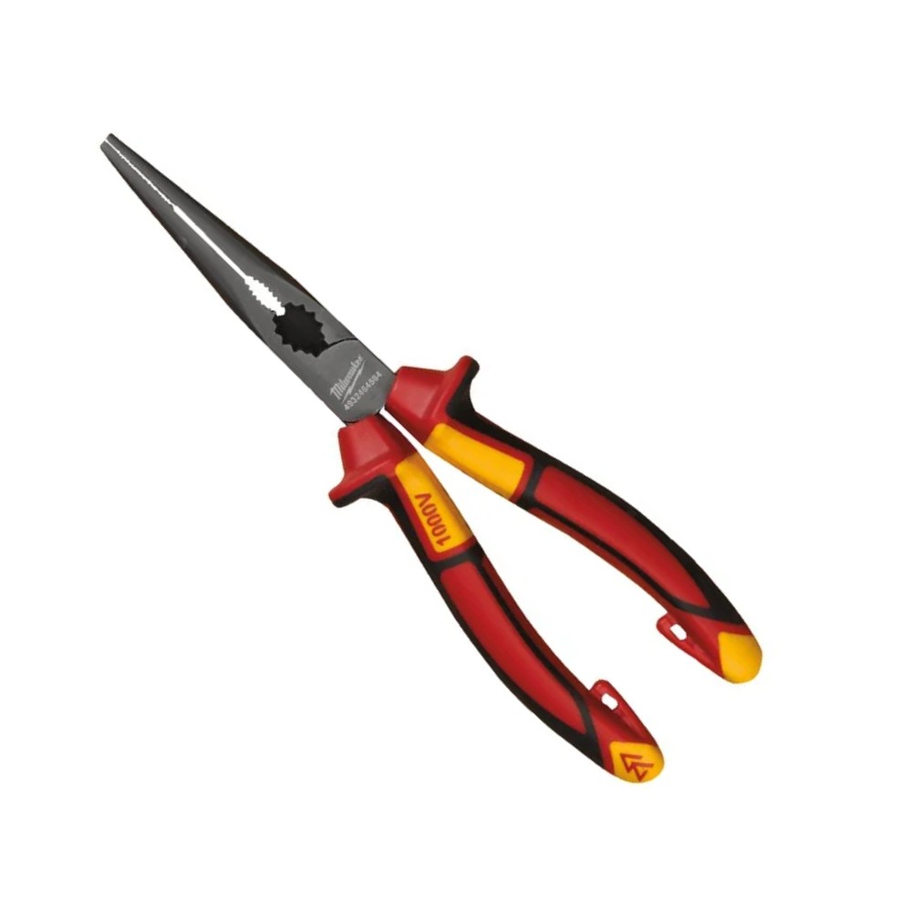 คีมปากแหลม MILWAUKEE 4932464564 ด้ามหุ้มฉนวนกันไฟฟ้า VDE
