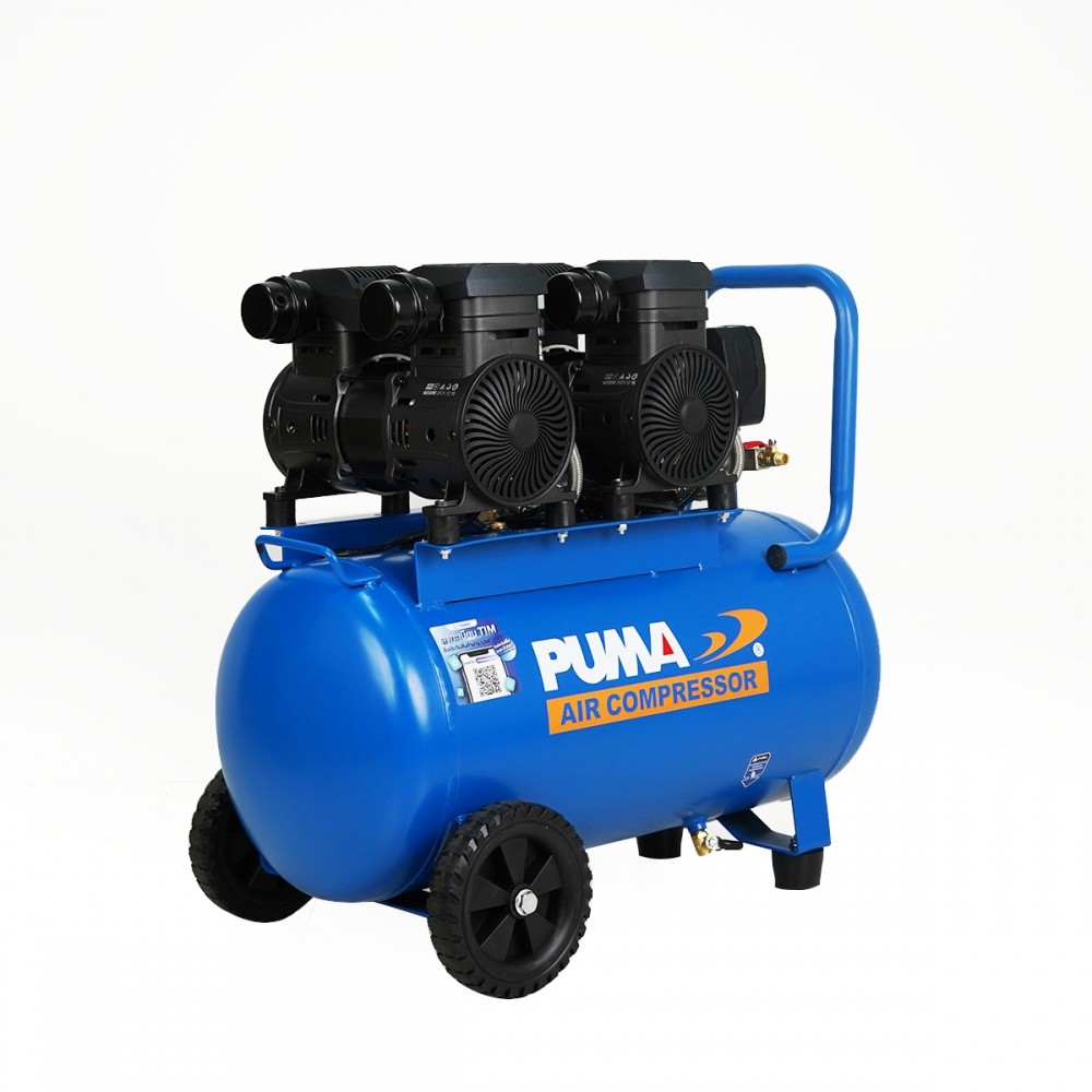 ปั๊มลม PUMA FORCE 55MARKII ความเร็วมอเตอร์ 1450Wx2 ขนาด 55 ลิตร