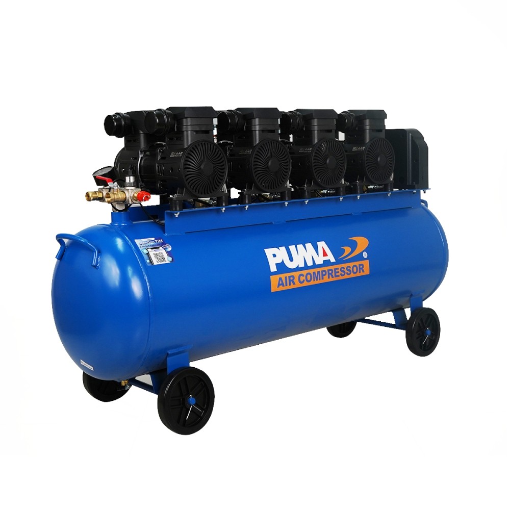 ปั๊มลม PUMA FORCE 160 MARK II ความเร็วมอเตอร์ 1450Wx4 ขนาด 160 ลิตร