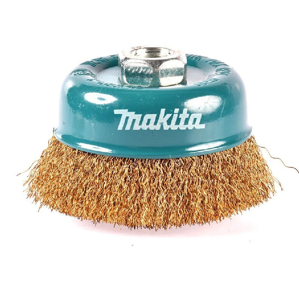 แปรงลวดถ้วยเหล็ก MAKITA D 39805 ขนาด 100 มม  เกลียว M14